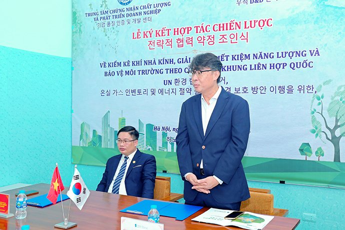 Ông Park Dong Hyeok – Giám đốc KPP KOREA CO.,LTD đã phát biểu cảm ơn